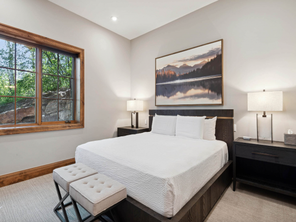 Ski in via Bedstraw and shuttle out Bachelors Gulch Residence